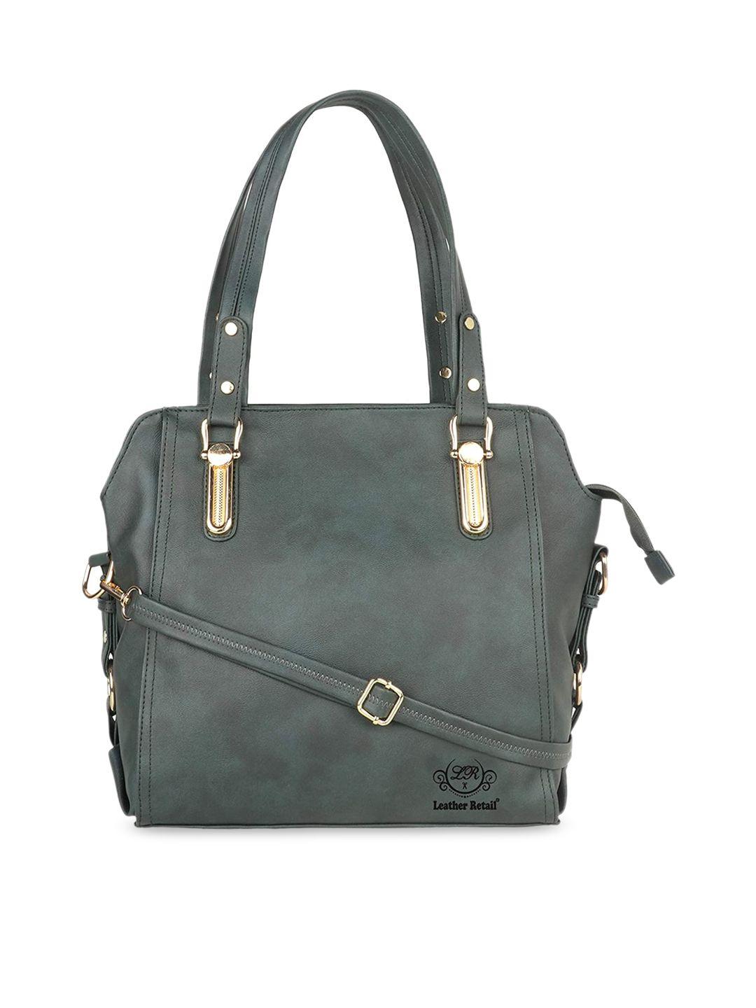 leather retail green pu swagger handheld bag