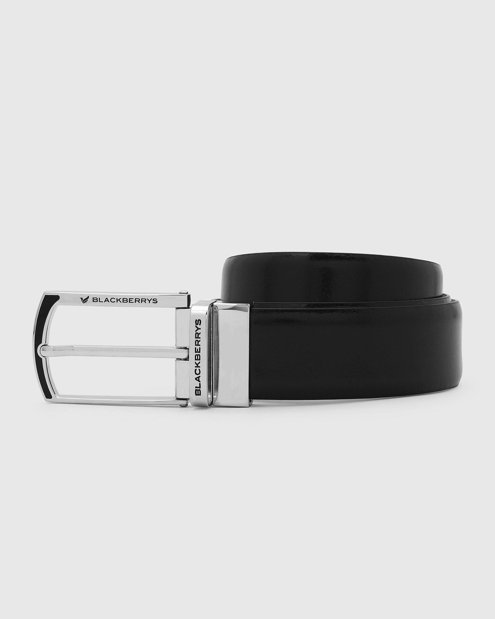 leather reversible tan navy solid belt - tuna