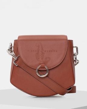 leather sling bag with detachable strap