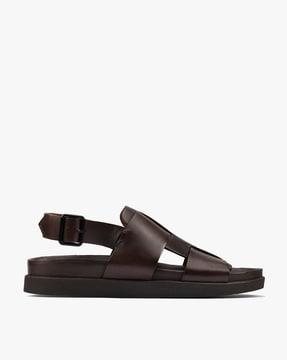 leather slingback sandals