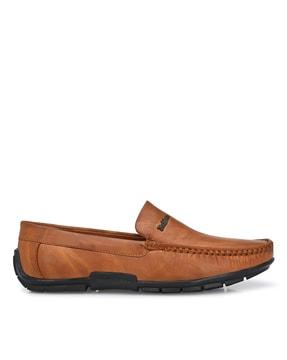 leather slip-on casual loafers