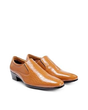 leather slip-on shoes