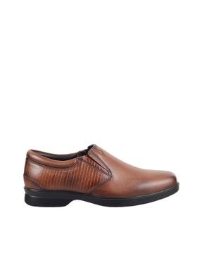 leather slip-on shoes