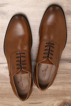 leather slipon mainline men's formal shoes - orange