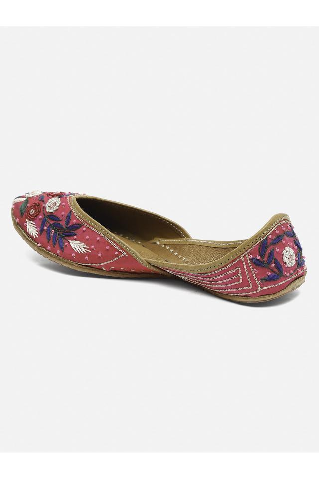 leather slipon womens ethnic jutti