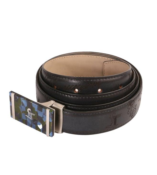 leather talks blue genuine leather crawford belt - size - 36