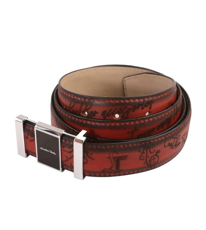 leather talks tan genuine leather crawford belt - size - 44