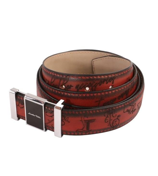 leather talks tan genuine leather crawford belt - size - 48