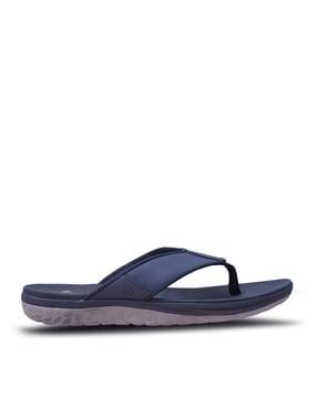 leather thong-strap flip-flops