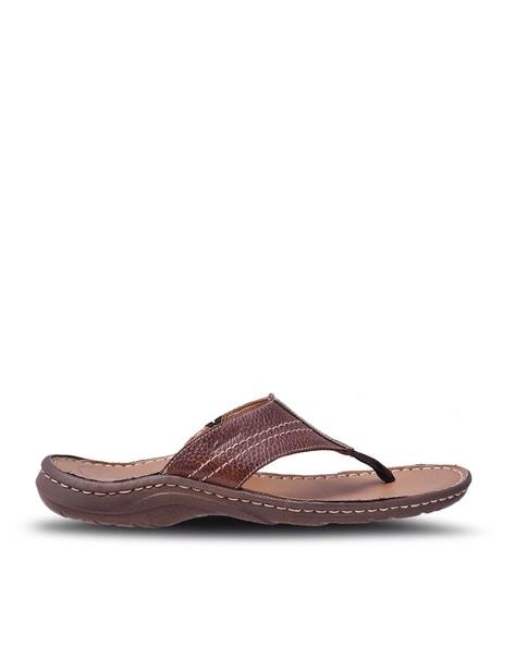 leather thong-strap sandals