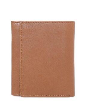 leather tri-fold wallet