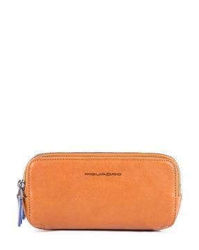 leather wristlet with detachable strap