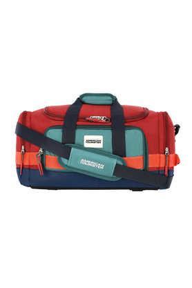 leatus polyester men's duffle bag - red