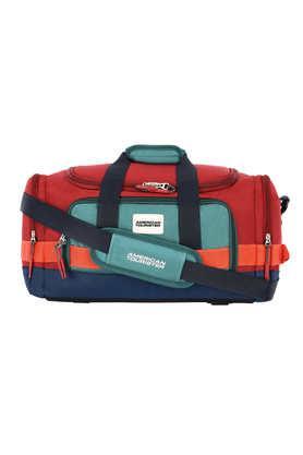 leatus polyester men's duffle bag - red