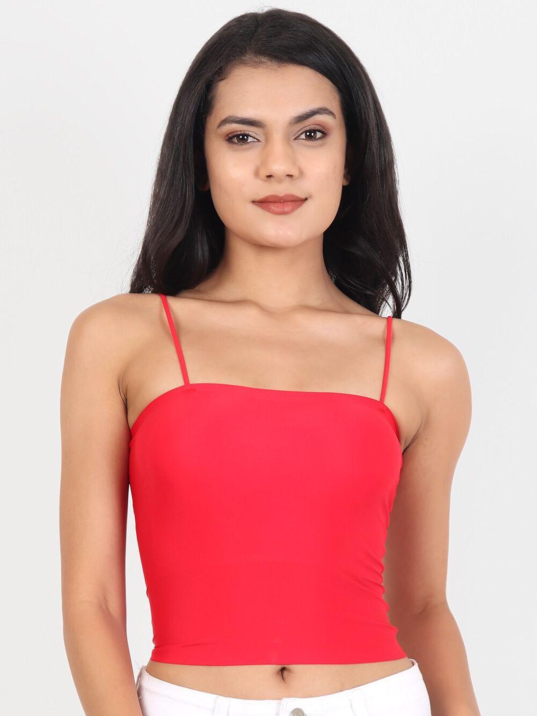 lebami red bralette bra