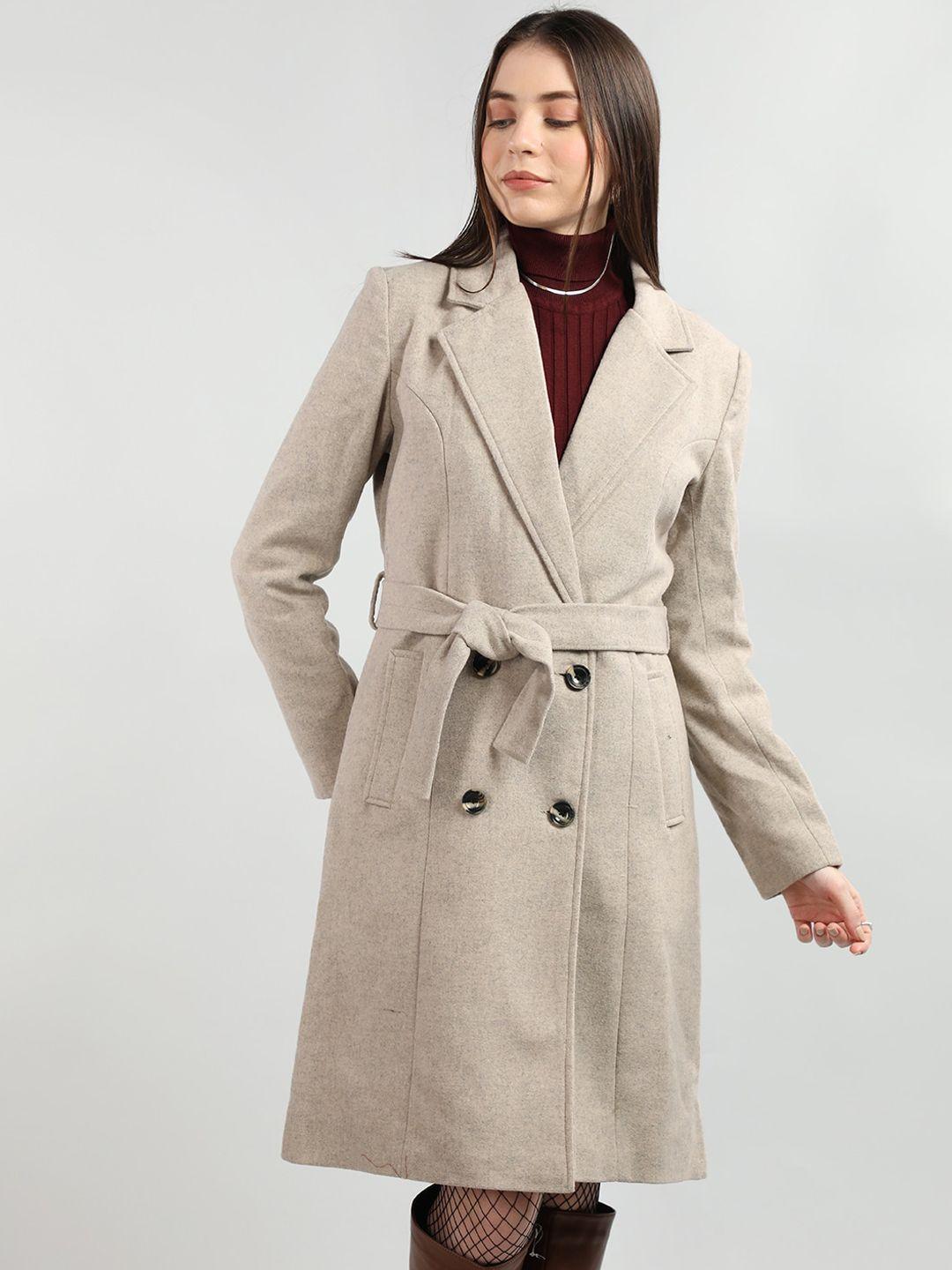 lebork notched lapel woollen double breasted overcoat