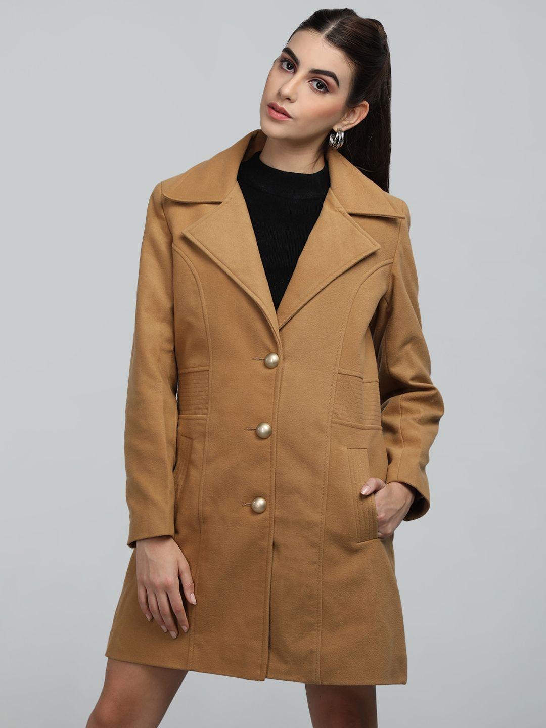 lebork single breasted notched lapel collar overcoat