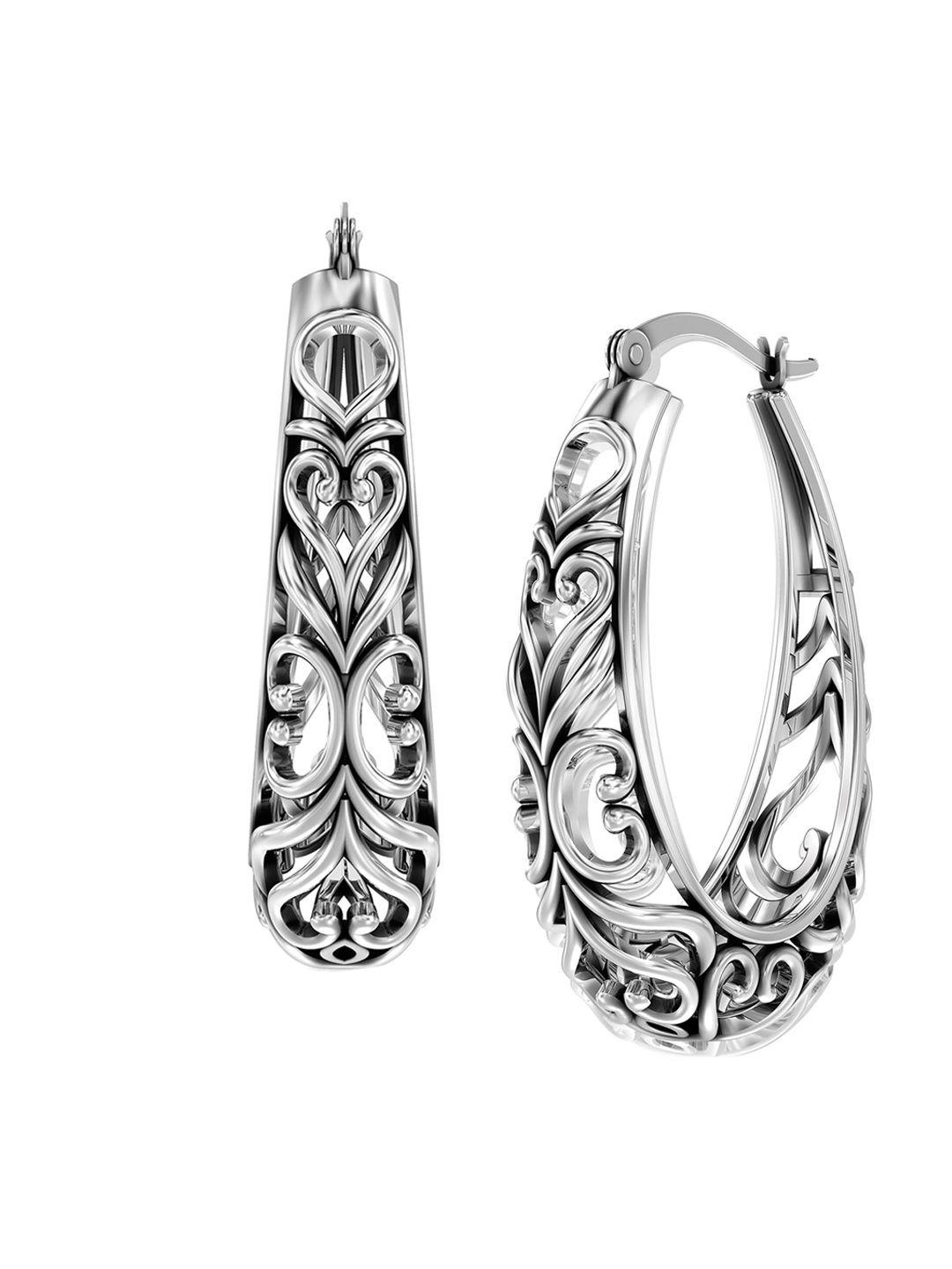 lecalla contemporary hoop earrings