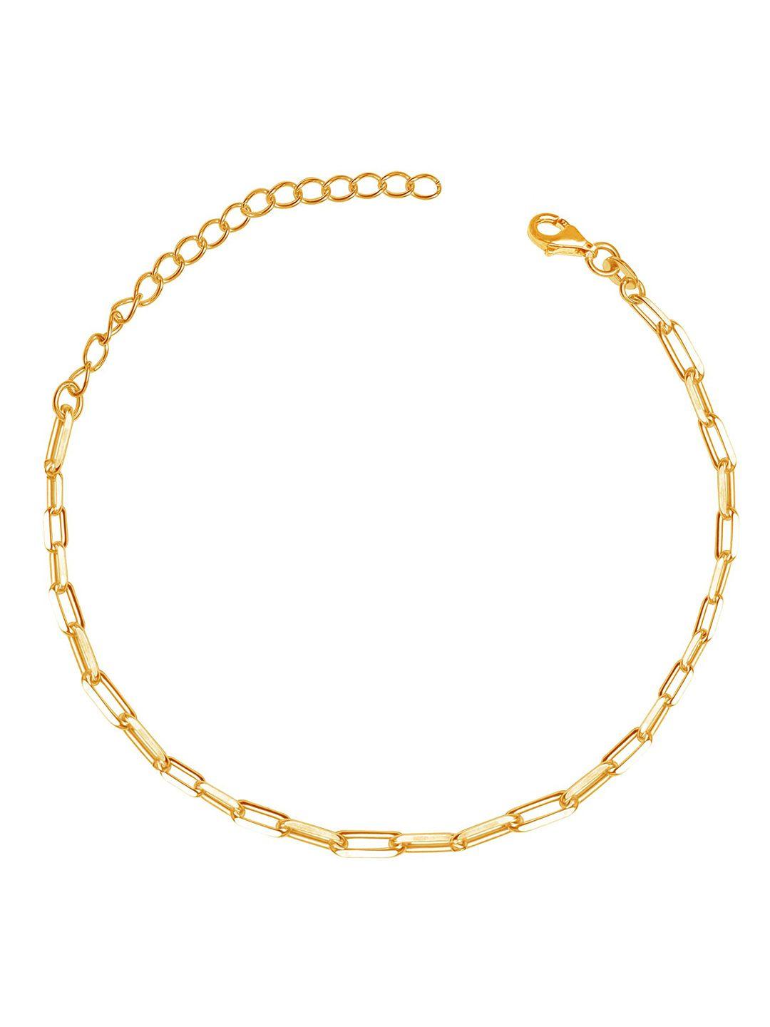 lecalla gold-plated 925 sterling silver link bracelet