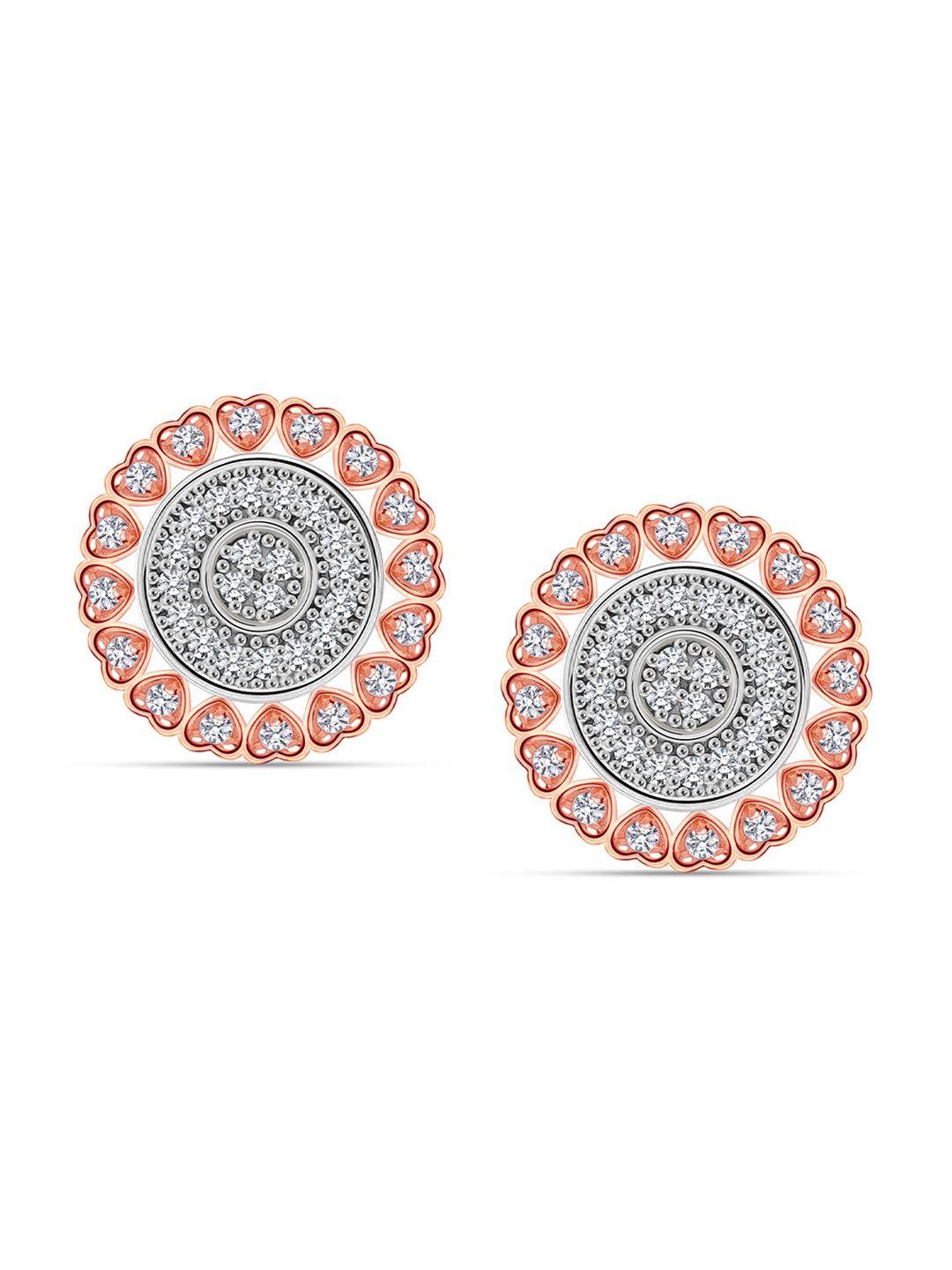 lecalla rose gold-plated 925 sterling silver contemporary studs earrings