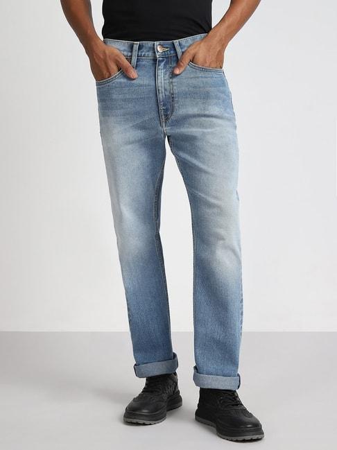 lee blue comfort fit jeans