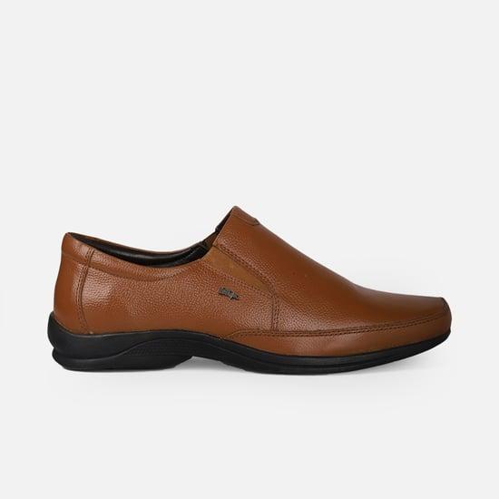 lee cooper men solid leather slip-on shoes