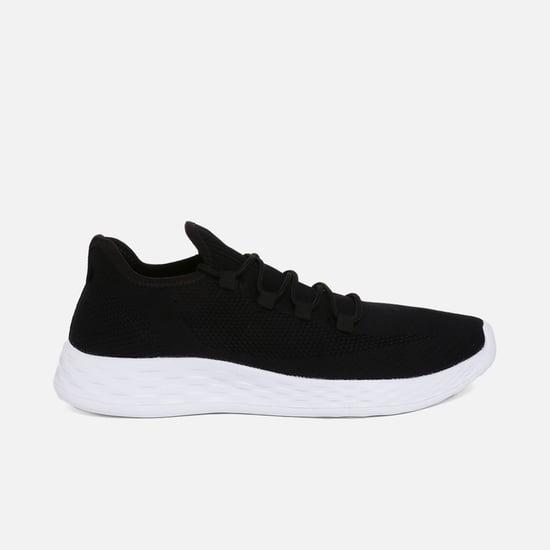 lee cooper textured lace-up running shoes