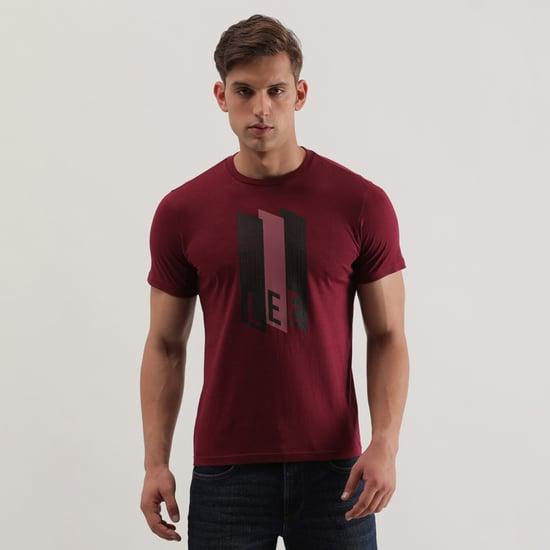lee men logo printed slim fit t-shirt