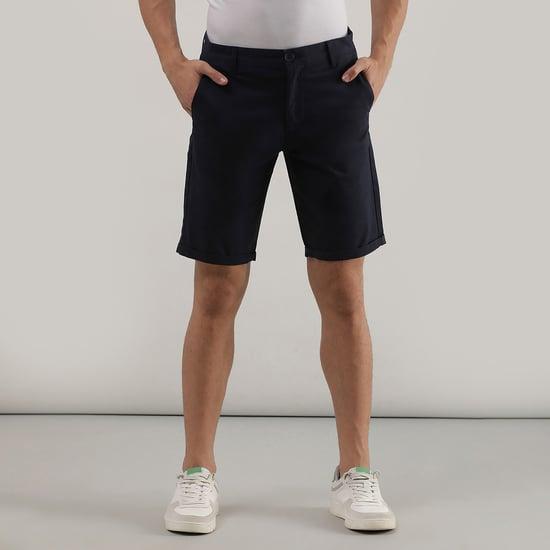 lee men solid justin shorts (slim)
