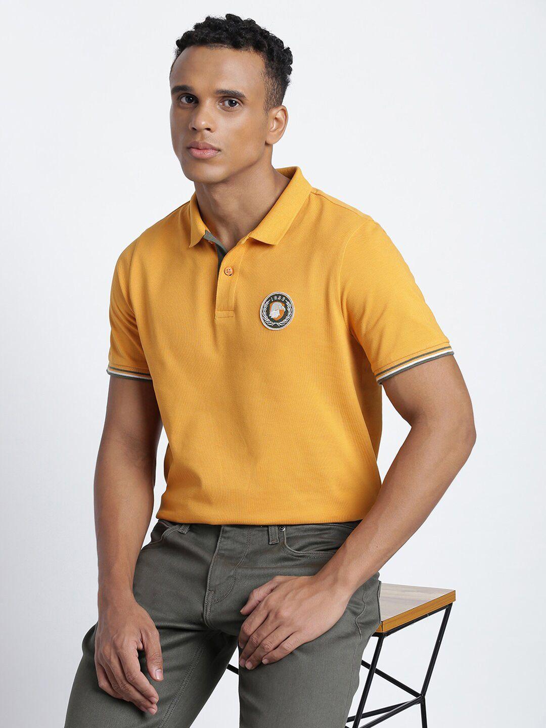lee polo collar cotton slim fit t-shirt