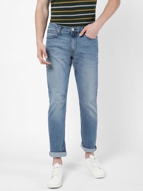 lee white regular fit jeans