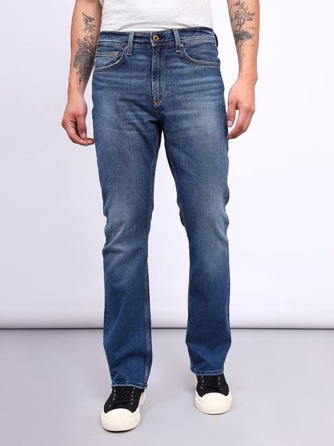 lee blue comfort fit jeans