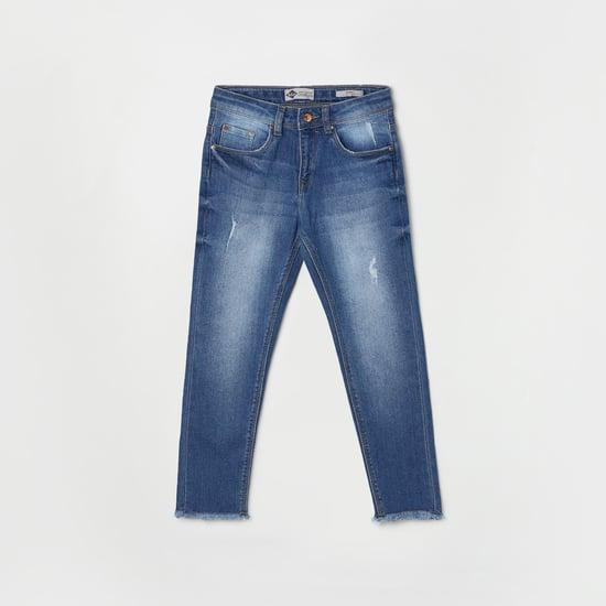 lee cooper juniors girls stonewashed jeans