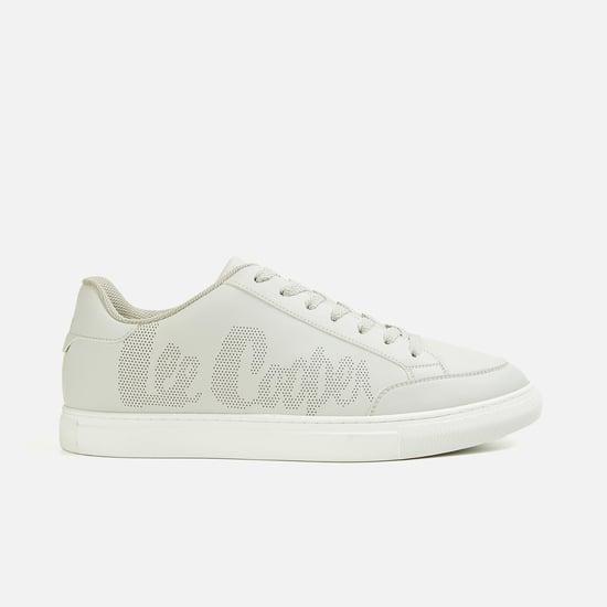 lee cooper men textured lace-up casual shoes