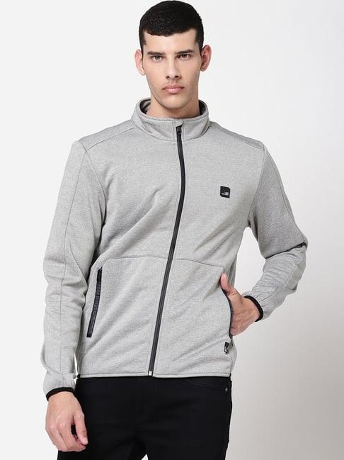 lee grey regular fit jacket