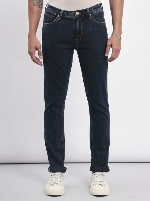 lee indigo skinny fit jeans