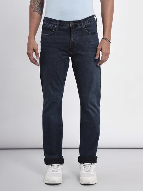 lee ink blue straight fit jeans