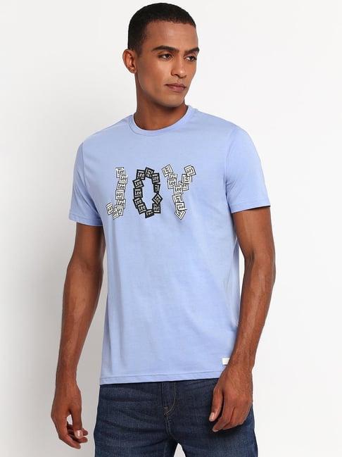 lee light blue crew t-shirt