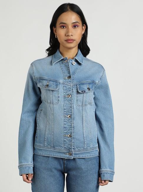 lee light blue denim jacket