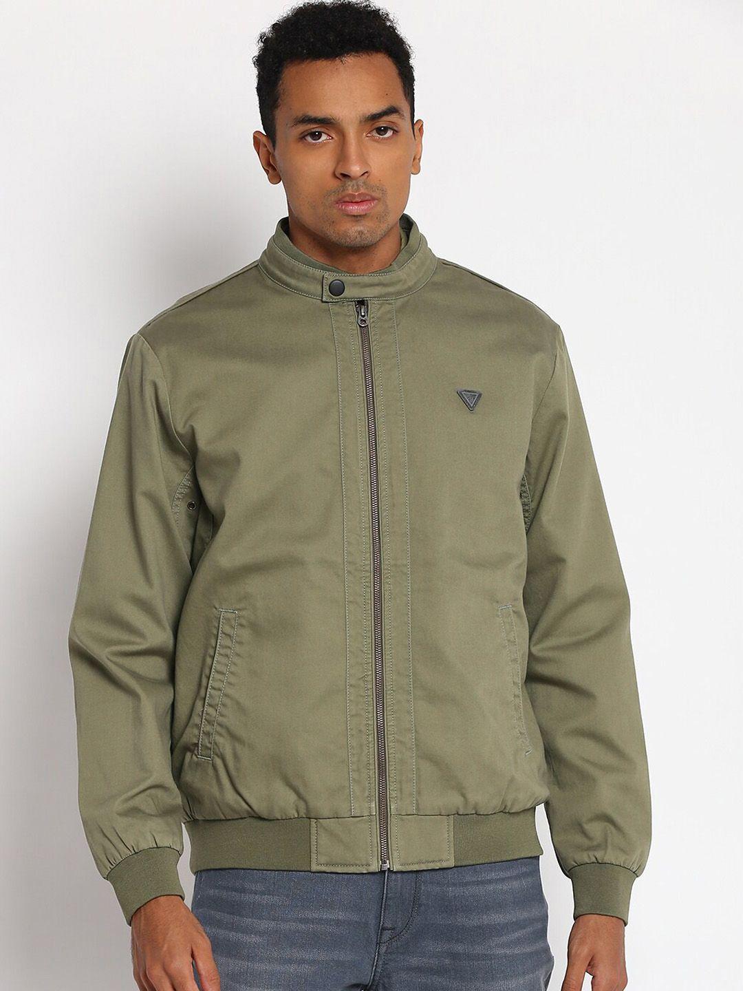 lee men olive green bomber jacket