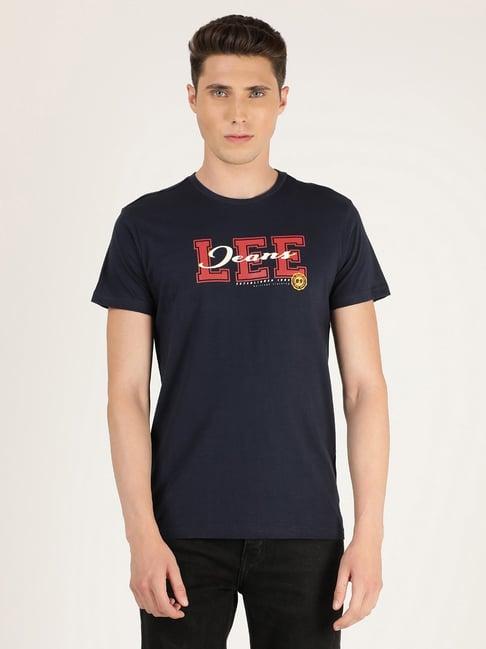 lee navy crew t-shirt