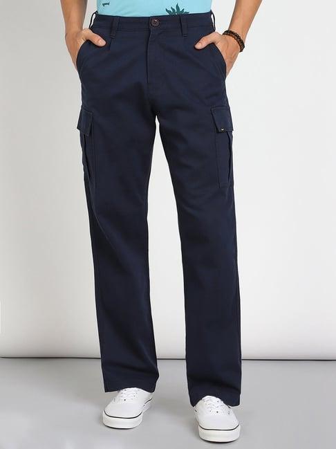 lee navy slim fit cargos