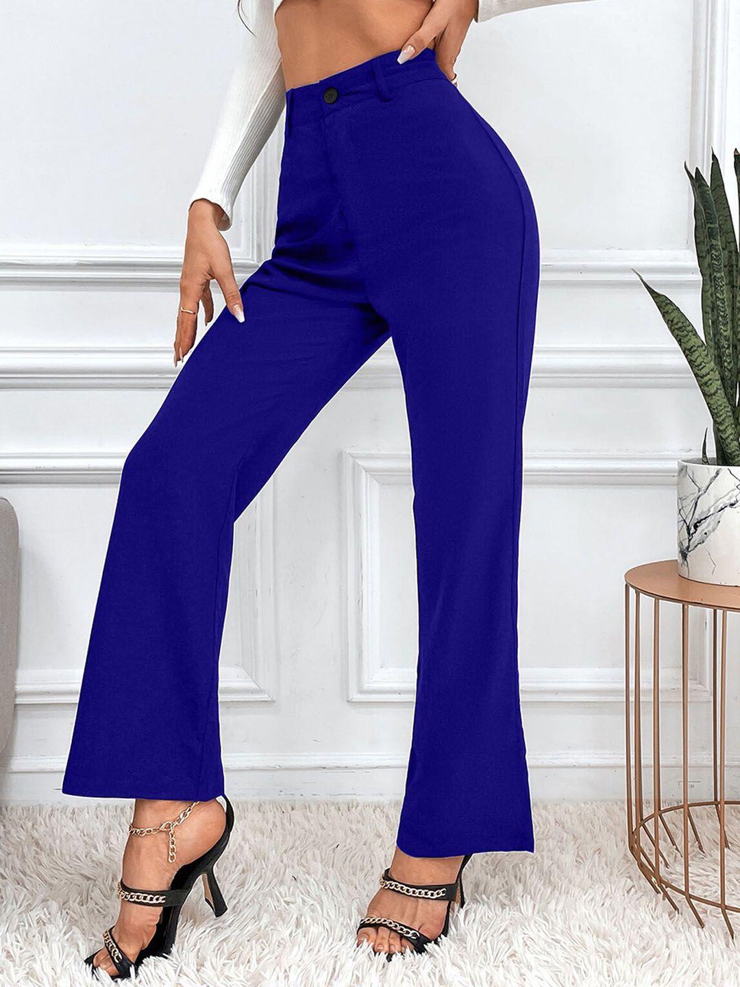 lee tex women relaxed straight leg high-rise parallel trousers