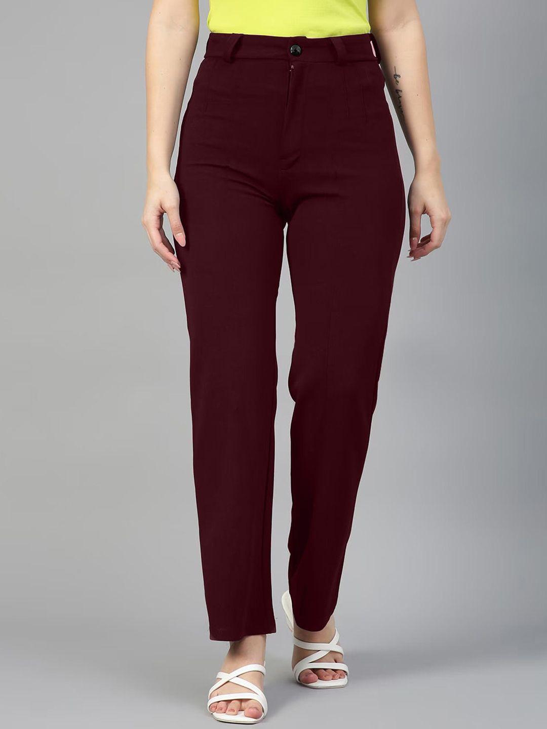 lee tex women relaxed straight leg high-rise trousers