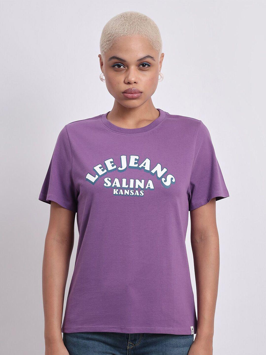 lee women purple t-shirt