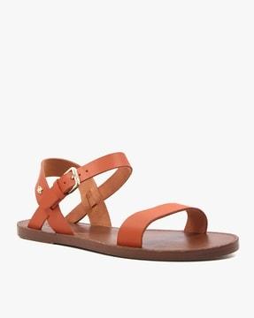 leelas leather slingback sandals