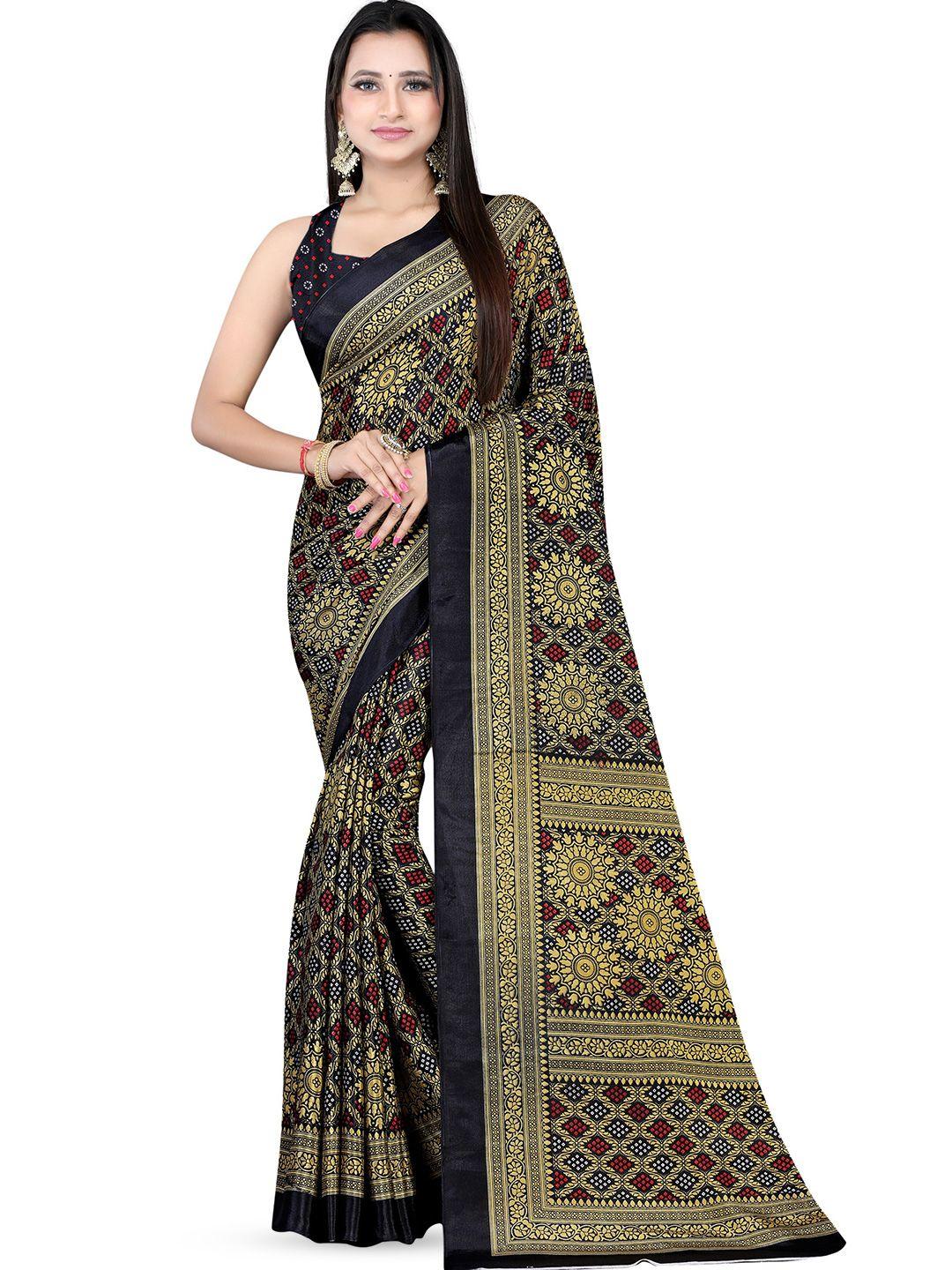 leelavati ethnic motifs pure crepe kanjeevaram saree