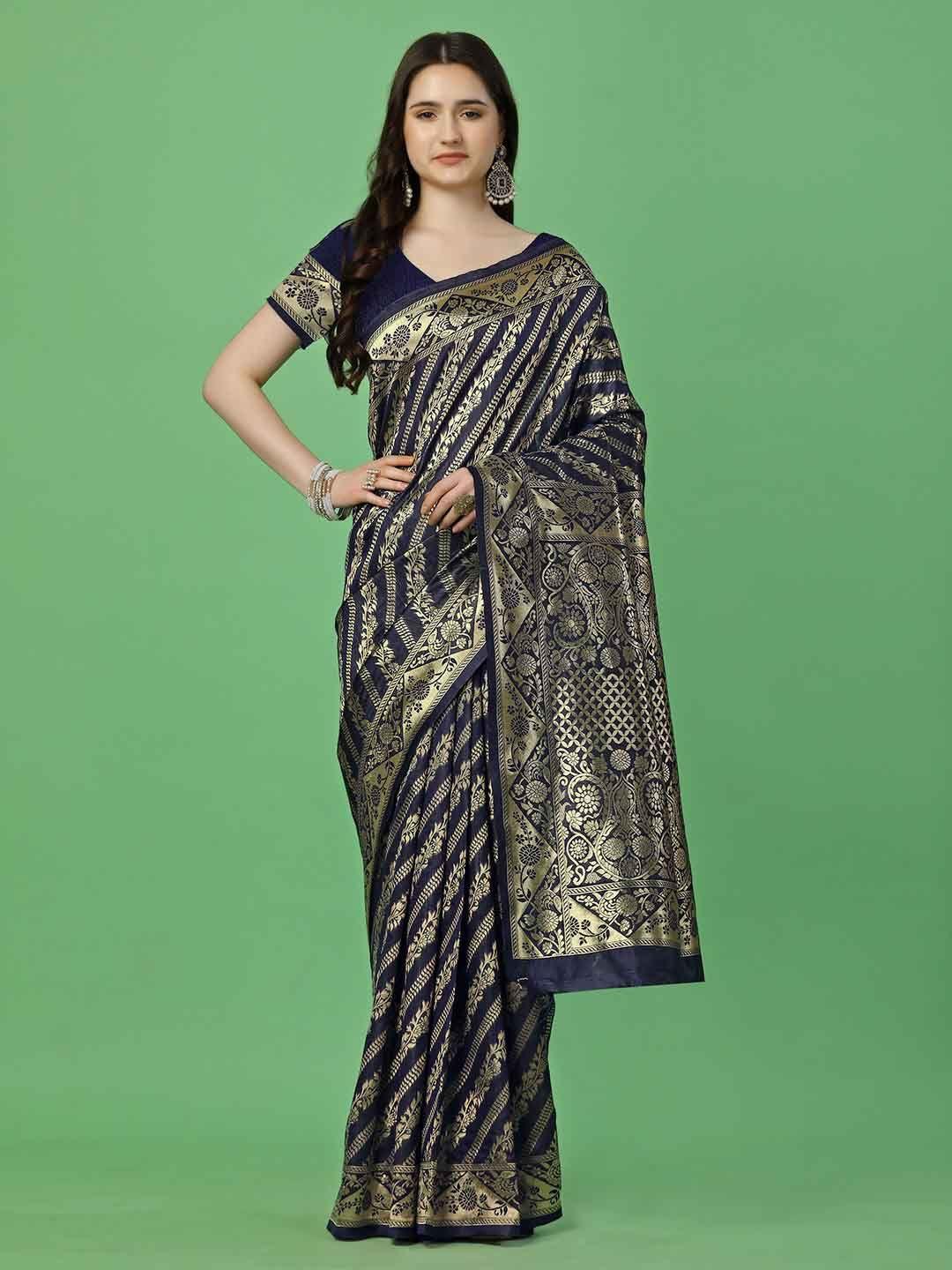 leelavati woven design zari pure silk kanjeevaram saree