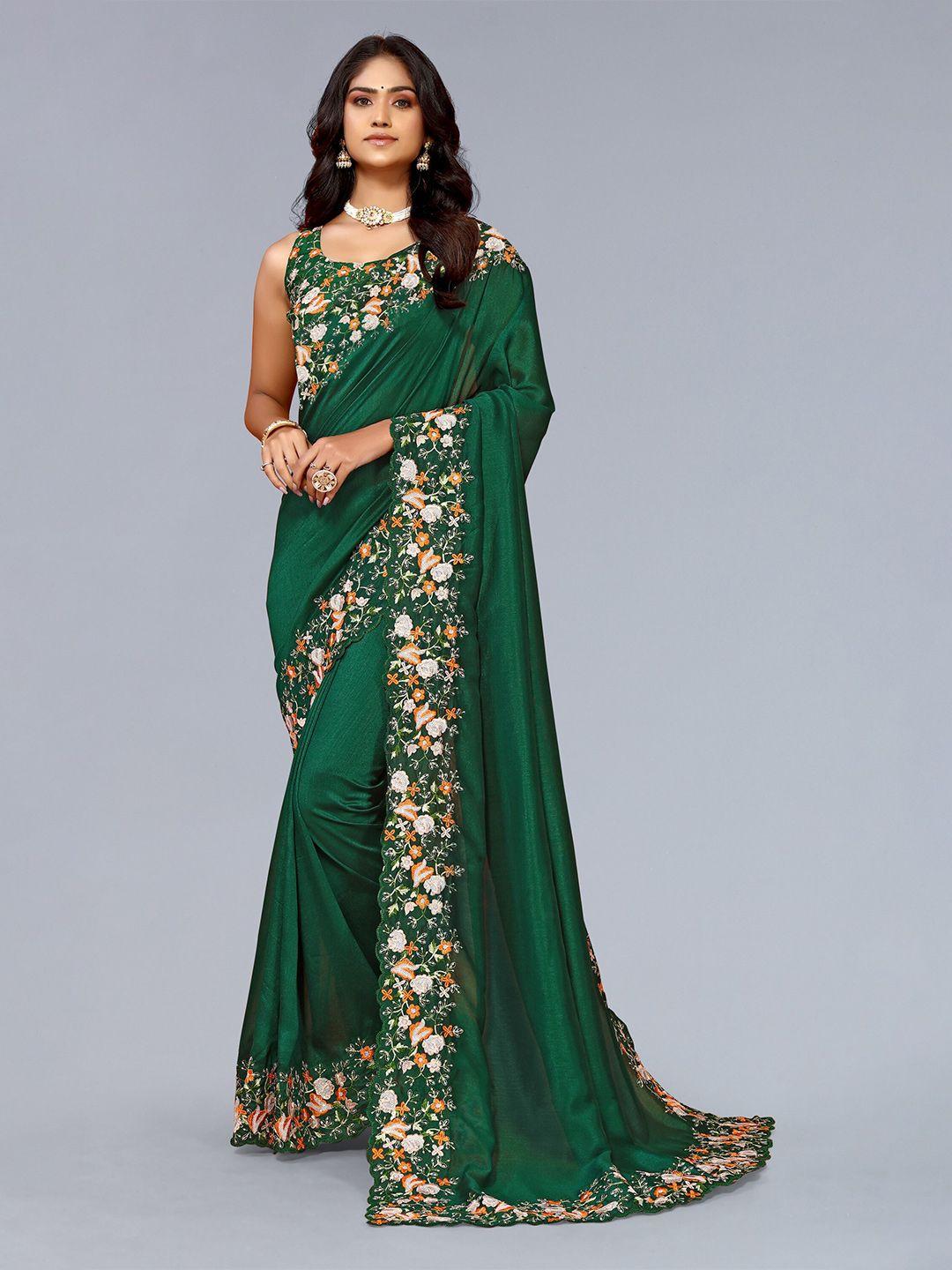 leelipeeri designer embellished embroidered designer saree