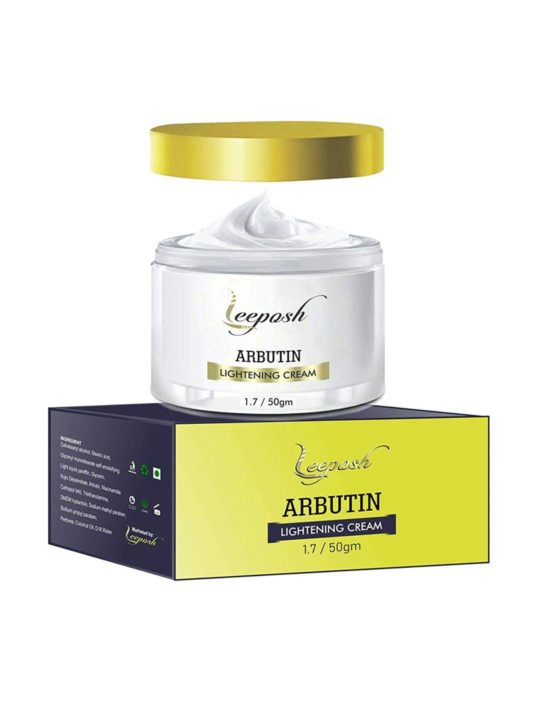 leeposh arbutin lightening cream with niacinamide 50 g